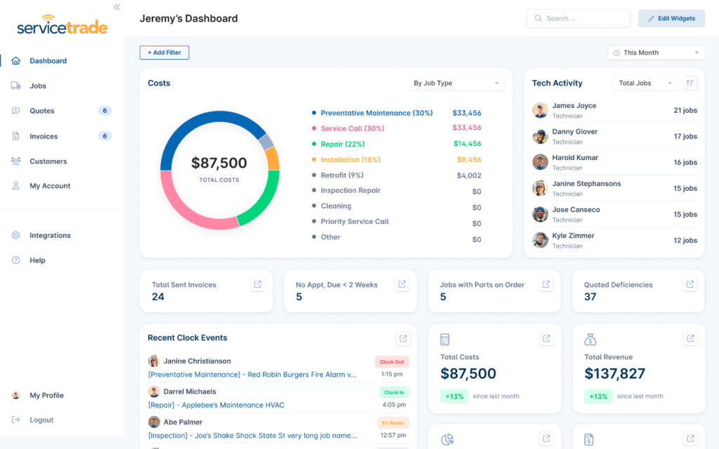 Service Track ServiceTrade Winter 2024 Release