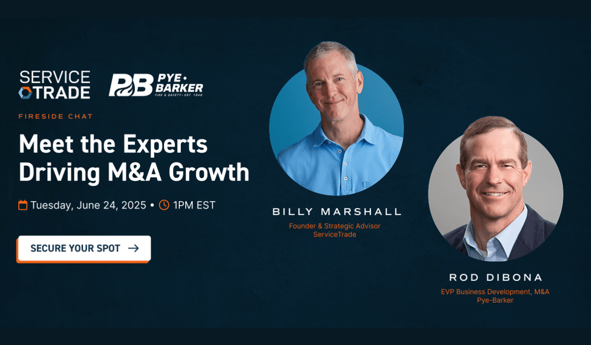 exit readiness webinar banner featuring rod dibona from pye-barker and billy marshall