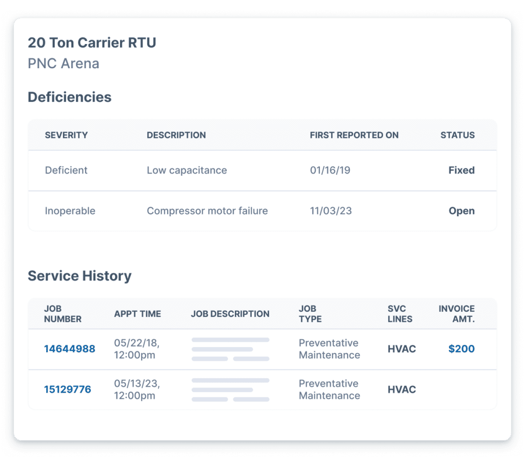 ServiceTrade Customer Dashboard