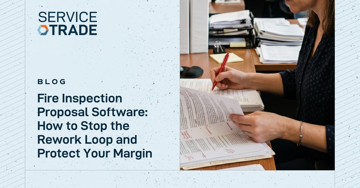 Hidden Rework Loop Logo Fire Inspection Proposal Software: Stop The Rework Loop | ServiceTrade