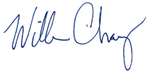 William Chaney, CEO of ServiceTrade, signature