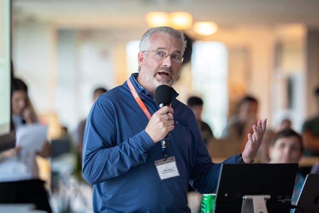 Ceo william chaney speaking at servicetrade
